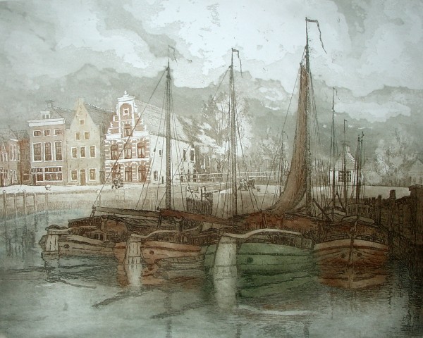 Het Grafiekkabinet Van Galerie De Roos Van Tudor Houtsneden Etsen